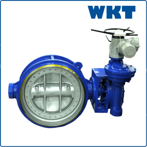 Electric Actuated Cl Butt Welded Wcb Triple Offset Butterfly Valves