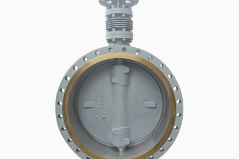 High temperature triple eccentric butterfly valve