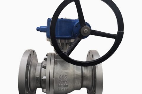 Trunnion mounted stainless steel Ball valve CF8M Reduce bore