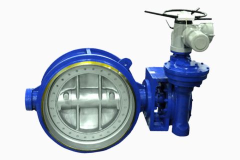 Electric Actuated CL150 Butt welded WCB Triple Offset Butterfly Valves