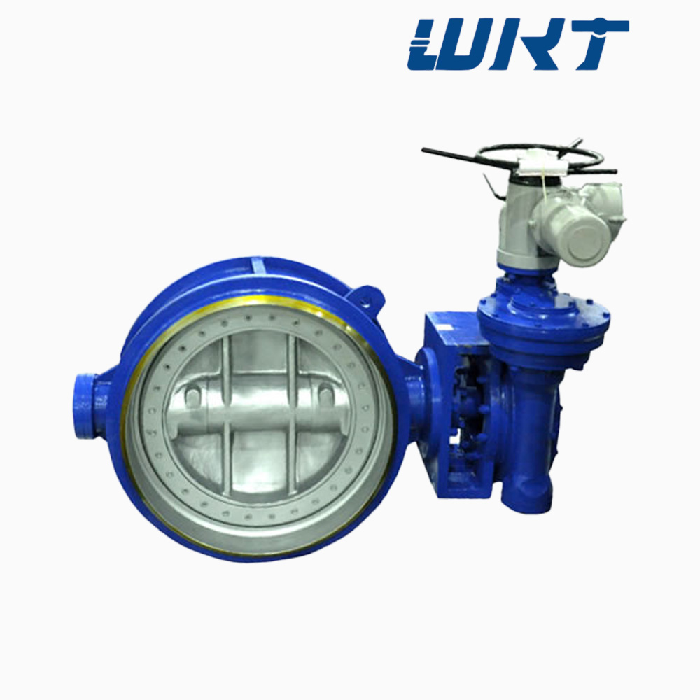 Electric Actuated CL150 Butt welded WCB Triple Offset Butterfly Valves