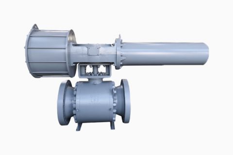 Turnnion Mounted Ball Valves with Pneumatic actuator