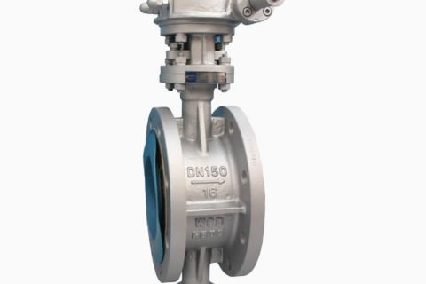 WCB PN16 DN150 Flange triple offset Butterfly Valve