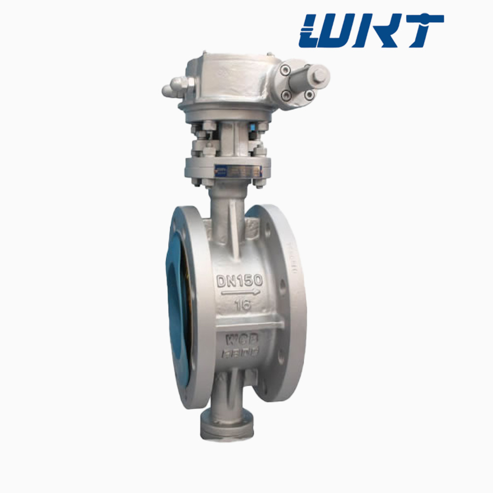 WCB PN16 DN150 Flange triple offset Butterfly Valve