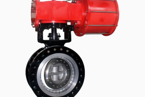 Fully metal seated butterfly Valves with Pneumatic operated