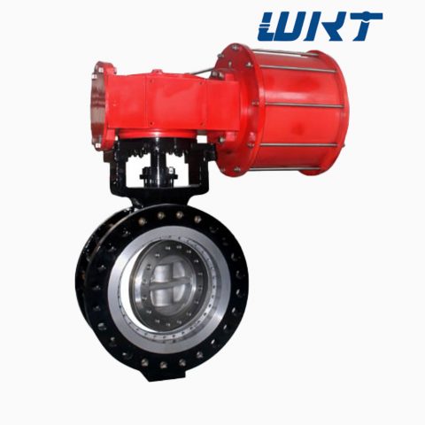 Fully metal seated butterfly Valves with Pneumatic operated